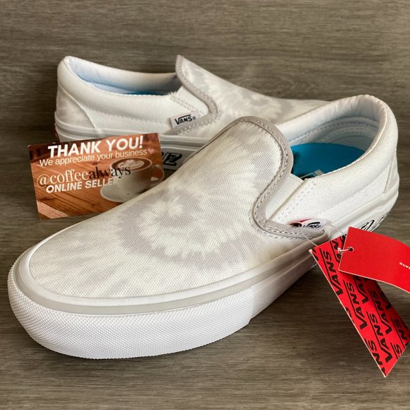 Vans x Santa Cruz Slip-On Pro Tie Dye White Women's New With Box NWB - Picture 3 of 10